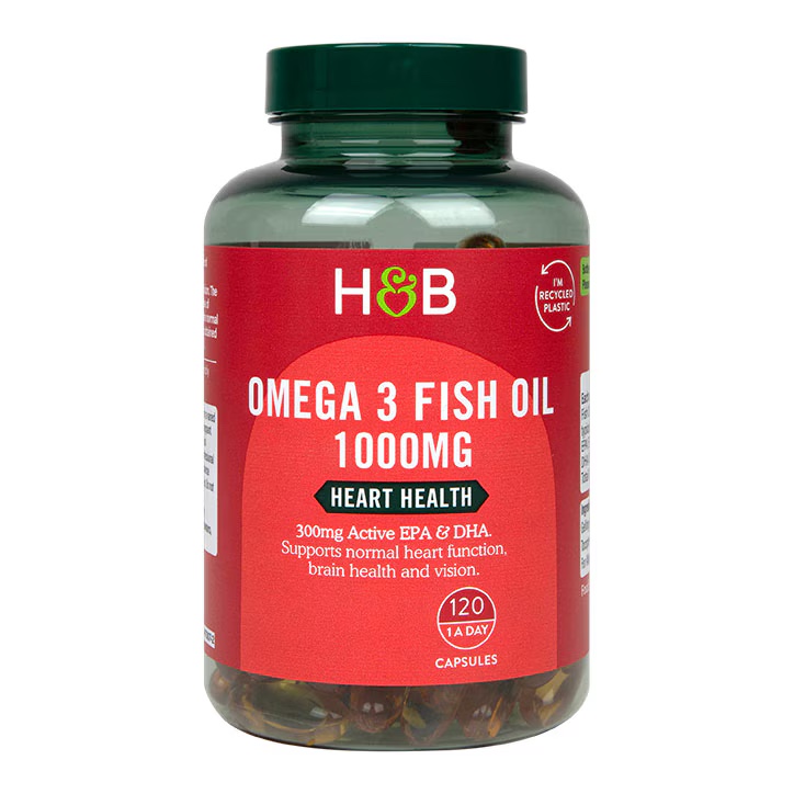 Holland & Barrett Omega 3 Fish Oil 1000mg 120 Capsules