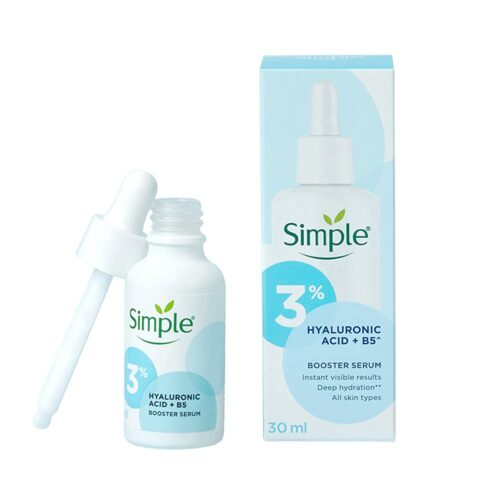 Simple 3% Hyaluronic Acid + B5* Serum Booster Serum 30ml