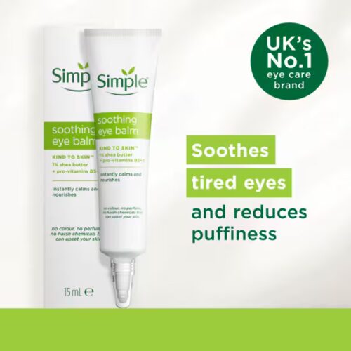 Simple Kind to Skin Soothing Eye Balm 15ml - Image 2