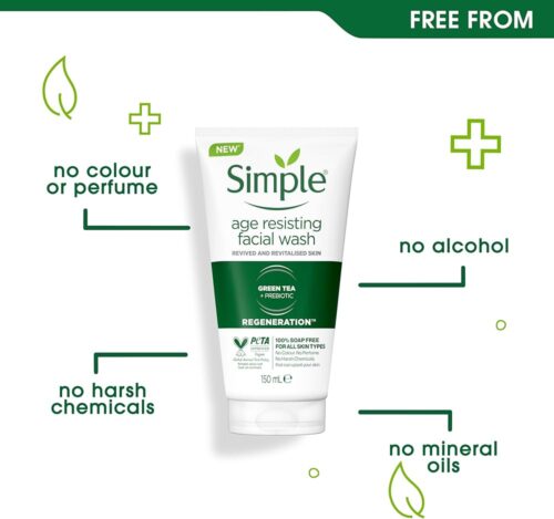 Simple Regeneration Age Resisting Facial Wash 150ml - Image 3